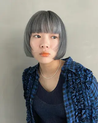 ミディアム 佐伯 和佳のヘアスタイル