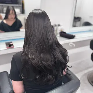 ロング カラー ヘアアレンジ 透け上品ハイトーン 職人ゆうと🤍のヘアスタイル