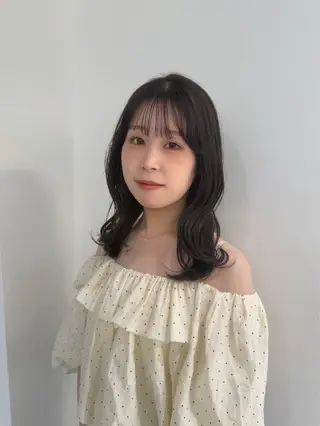 ミディアム 🍒透明感カラー /ダブルカラー🍒のヘアスタイル