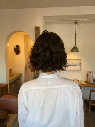 ショート パーマ vahan✂︎ 小林未果🕊のヘアスタイル