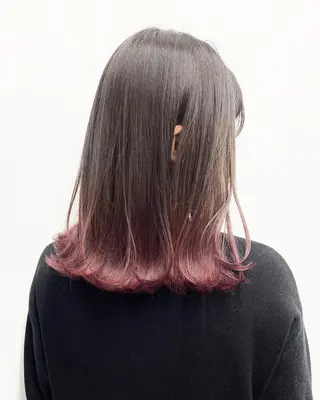 ミディアム カラー パーマ ヘアアレンジ 【公式】amble luxe池袋東口🩷のヘアスタイル