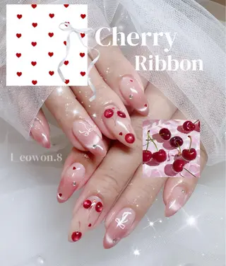 ネイル NON🎀韓国 ちゅるんワンホン🎀のネイルデザイン