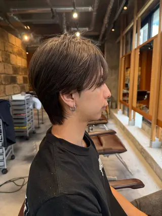 カラー メンズ 薬院平尾メンズパーマ メンズサロンkazのヘアスタイル