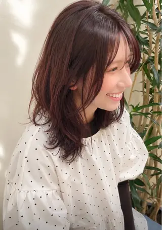 ミディアム 樋口 雄也のヘアスタイル