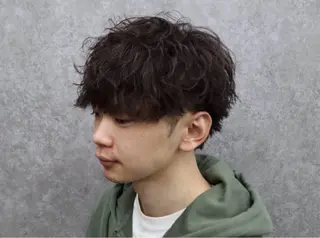 パーマ メンズ センターパート特化 🌹RIO🌹のヘアスタイル