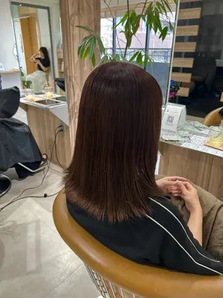 ミディアム カラー 透明感カラー/ 石山浩二のヘアスタイル