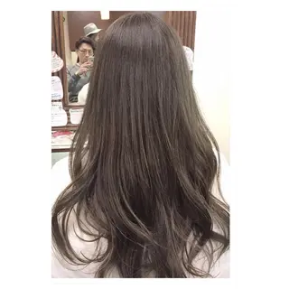 ロング カラー パーソナルカラー診断 できます 木曽 主博のヘアスタイル
