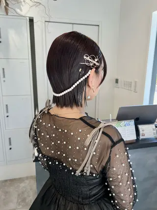 ヘアアレンジ 黒阪 なみのヘアスタイル