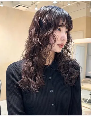 ロング ニュアンスパーマ 🫧山﨑 真歩🫧のヘアスタイル