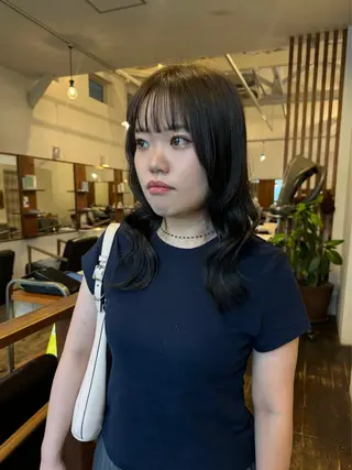 セミロング パーマ MOK大阪梅田店 Asahiのヘアスタイル