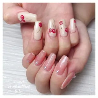 ミディアム ネイル 🐾enen style 🐾のネイルデザイン