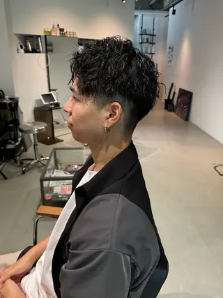ショート パーマ メンズ Mizuki Yajimaのヘアスタイル