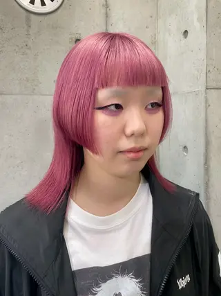 ミディアム ハイトーン/ブリーチ /ウルフ⛓️MAKIのヘアスタイル