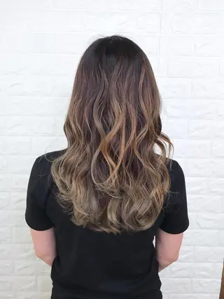 ロング カラー 髪質改善縮毛矯正 美容師✂️山崎竜二のヘアスタイル
