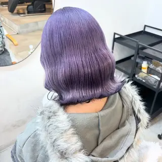 ミディアム カラー ヘアアレンジ 渋谷🤍ハイトーン 🤍ボブ🤍FUMUのヘアスタイル