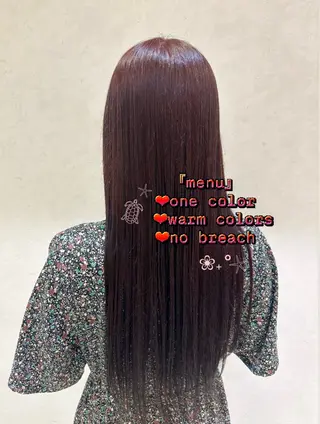 ミディアム 暖色カラー/LuLu 🌺URUHA🌺のヘアスタイル