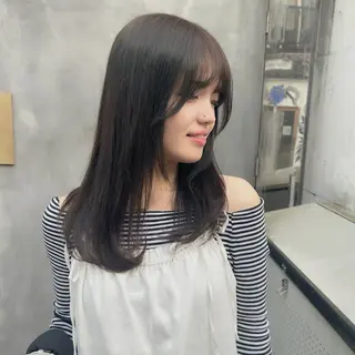 セミロング カラー 🧣艶カラー・ヘア セット Chie🧸のヘアスタイル
