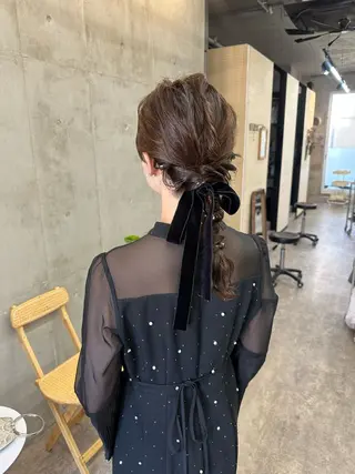 ミディアム カラー ヘアアレンジ カットモデル募集中 ／HARUKA🎀のヘアスタイル