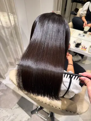 ミディアム 福山艶髪|髪質改善| 三宅星哉のヘアスタイル