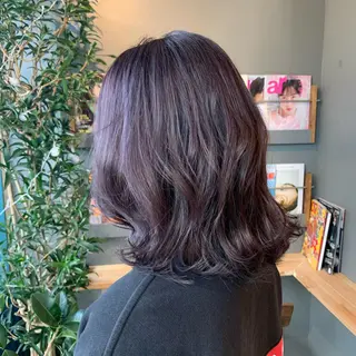セミロング カラー ヘアアレンジ Loa misakiのヘアスタイル