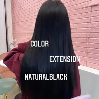 ロング カラー エクステ🩵ブリーチ 韓国ヘア🩵KAEのヘアスタイル