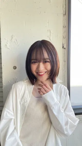 ミディアム 🇰🇷韓国ボブ/ 縮毛矯正🇰🇷愛誠のヘアスタイル
