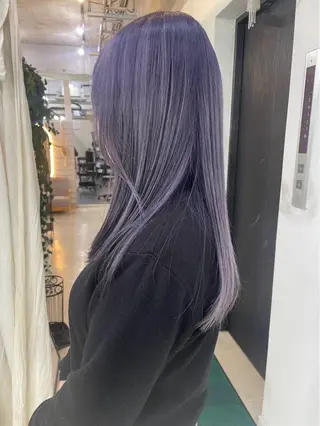 ミディアム カラー jill by gisel 博多のヘアスタイル