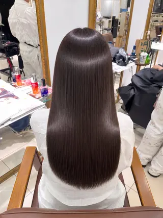ロング 柔らかグレージュ🤍 髪質改善Hanakaのヘアスタイル