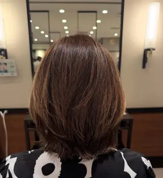 ミディアム カラー かな 🐹のヘアスタイル