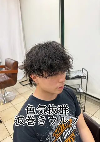 ショート パーマ スパイキーショート/ メンズパーマ/関内涼のヘアスタイル