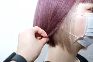 カラー 🍑もも 🍑のヘアスタイル