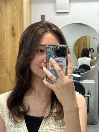 カラー ヘアアレンジ 今岸 寛子のヘアスタイル