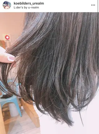 ミディアム カラー メンズhair /こえびのヘアスタイル