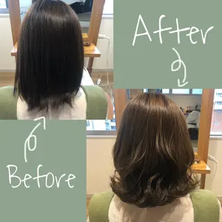 ミディアム カラー なつき/艶ピンク/ girly hairのヘアスタイル