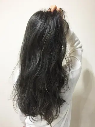 セミロング ロング カラー エクステ/レイヤー 落合/心斎橋のヘアスタイル