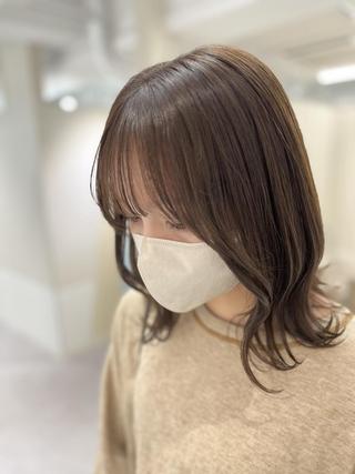 セミロング 髪質改善/パーマ/ 暖色カラー❤Reiのヘアスタイル