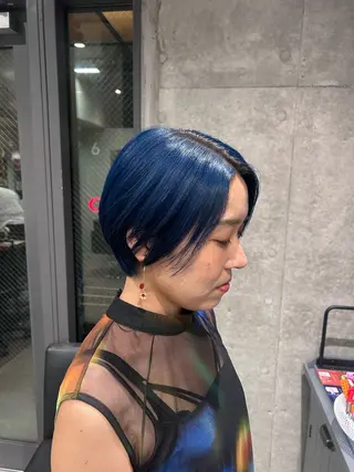 ショート カラー 透明感カラー/縮毛/ chino🍀のヘアスタイル