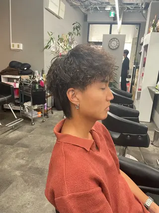 パーマ メンズ ⭐️縮毛矯正⭐️ ✨ミラクルクッポ✨のヘアスタイル