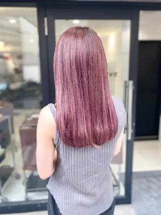 ロング カラー レイヤーカット 赤み消し　店長/大和のヘアスタイル
