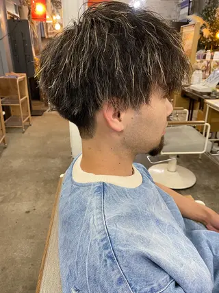 ミディアム メンズ特化サロン ウエダ ヒロキのヘアスタイル