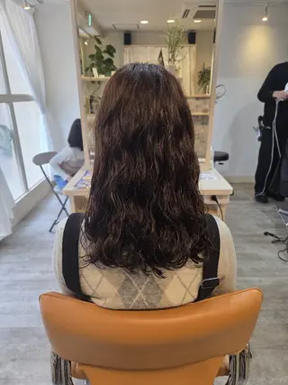パーマ ロング 龍 悠紀のヘアスタイル