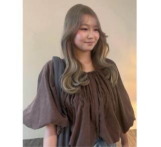 ロング カラー 韓国レイヤー/Wカラ ー♡YUUNAのヘアスタイル