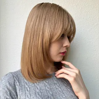 ミディアム クセ毛解決💠艶髪 縮毛矯正💠棚村竜太のヘアスタイル