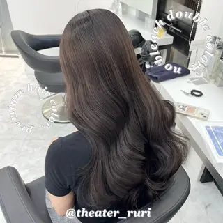 ロング カラー ふわっと抜け感🫧 ブラウンベージュ🤎のヘアスタイル