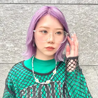 ミディアム カラー ブリーチカラー特化 U-topia小島のヘアスタイル