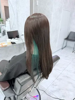 ミディアム カラー 🌺ハイトーン🌺 矢葺 なぎさ🌺🌺のヘアスタイル
