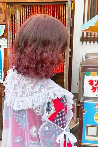 ミディアム カラー ハイトーン/デザイン カラー/HAYATOのヘアスタイル
