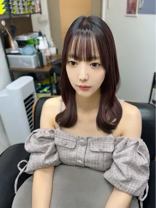 セミロング カラー 艶髪改善師/縮毛矯正 /高橋潤のヘアスタイル