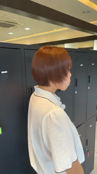 ショート カラー ダブルカラー/ 縮毛矯正🌼畔上のヘアスタイル