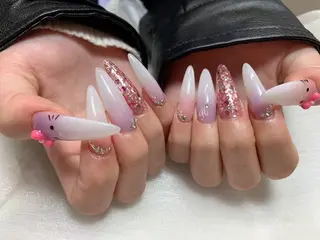 ロング rose ネイルサロンのネイルデザイン